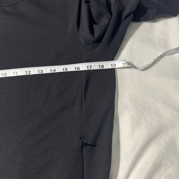 Athleta Sweatshirt Dress Zippered Pockets Black Size Small - Picture 13 of 15